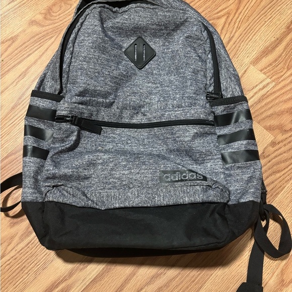 adidas classic 3s ii backpack grey 5 this adidas Originals Graphic backpack boasts plenty of room for the essentials adidas Classic 3-Stripe 28L Laptop
